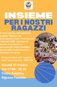 Poster dell'incontro di formazione e orientamento 